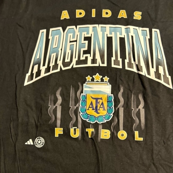 MEN'S ADIDAS ARGENTINA SOCCER RETRO HERITAGE GRAPHIC T-SHIRT - Picture 2 of 3